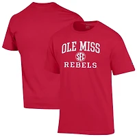 Men's Champion Red Ole Miss Rebels Team T-Shirt