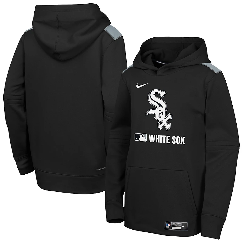 Youth Nike Black Chicago White Sox Authentic Collection Therma-FIT Hoodie