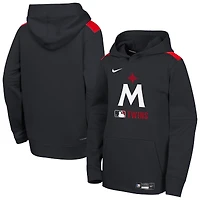 Youth Nike Navy Minnesota Twins Authentic Collection Therma-FIT Hoodie