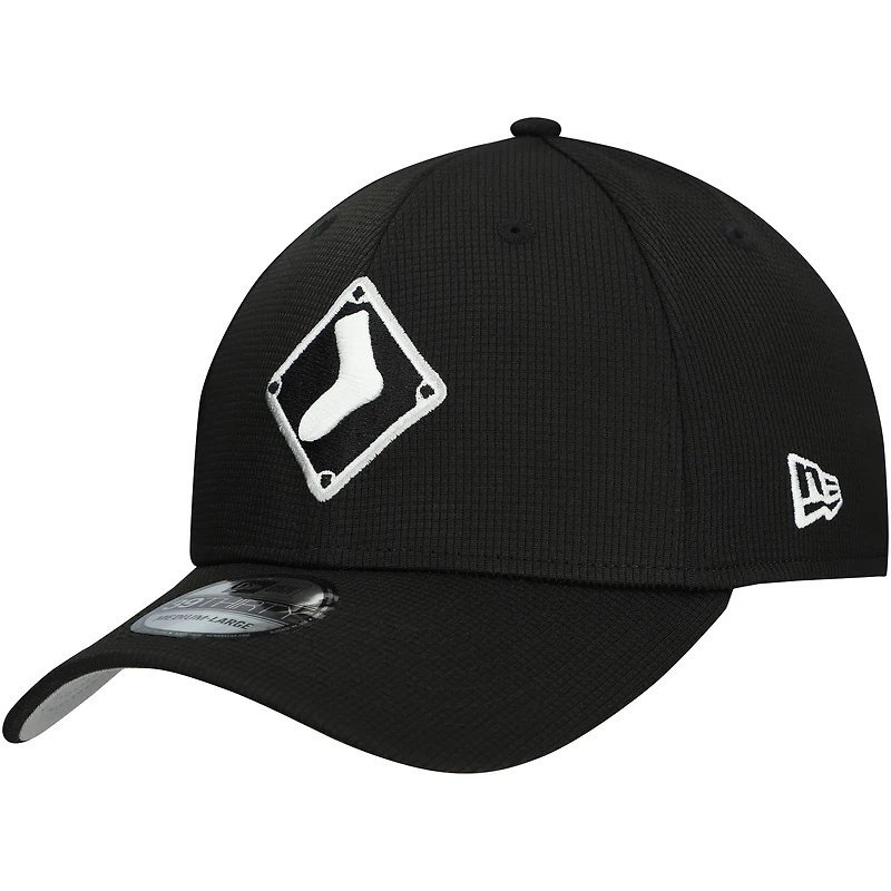 Men's New Era Black Chicago White Sox 2025 Batting Practice 39THIRTY Flex Hat