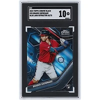 Braden Shewmake Atlanta Braves 2023 Topps Chrome Black Blue Lava Refractor #20 #65/75 SGC Authenticated 10 Rookie Card