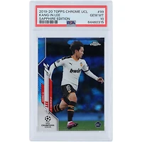 Lee Kang In Valencia CF 2019-20 Topps Chrome UCL Sapphire #99 PSA Authenticated 10 Card