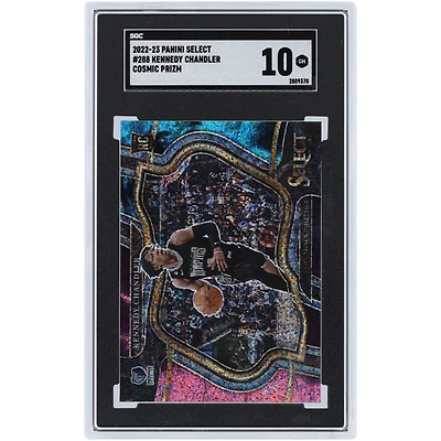 Kennedy Chandler Memphis Grizzlies 2022-23 Panini Select Cosmic Prizm Courtside #288 SGC Authenticated 10 Rookie Card