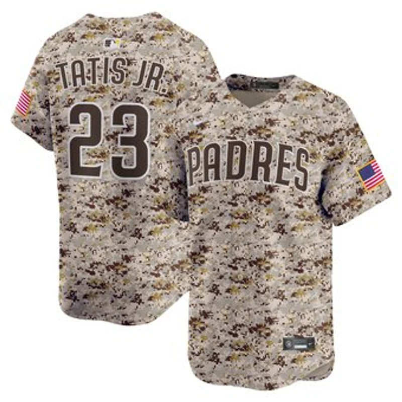 Men's Nike Fernando Tatis Jr. Camo San Diego Padres Alternate 2 Limited Jersey