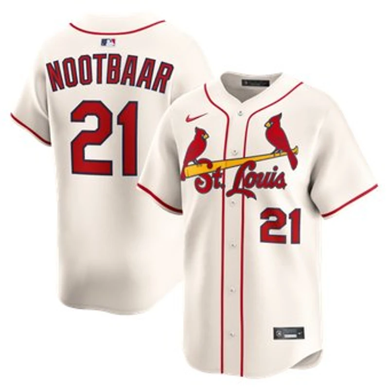 Men's Nike Lars Nootbaar Cream St. Louis Cardinals Alternate 2 Limited Jersey