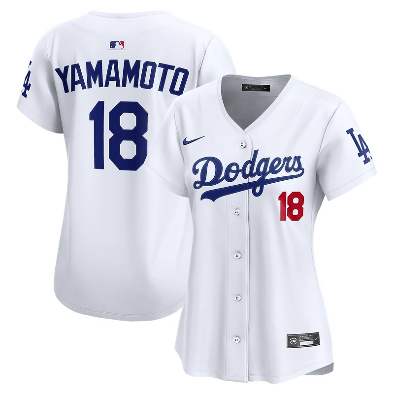Women's Nike Dri-FIT Yoshinobu Yamamoto White Los Angeles Dodgers Home Limited Jersey