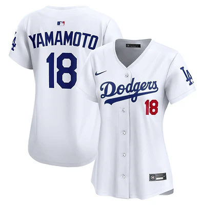 Women's Nike Dri-FIT Yoshinobu Yamamoto White Los Angeles Dodgers Home Limited Jersey