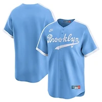 Men's Nike Light Blue Brooklyn Dodgers Cooperstown Collection Limited Jersey