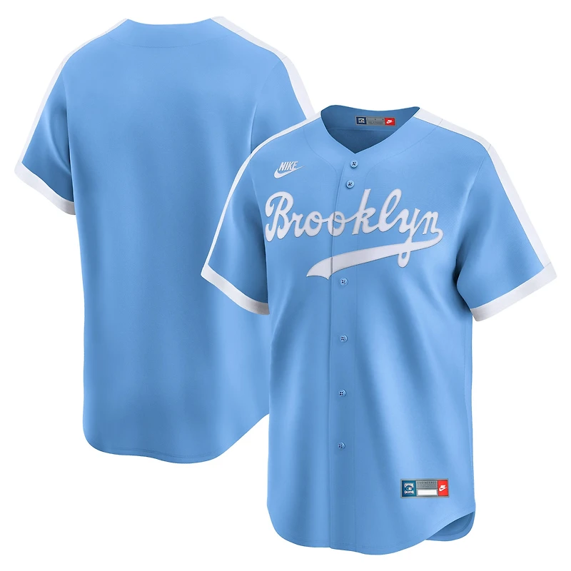 Men's Nike Light Blue Brooklyn Dodgers Cooperstown Collection Limited Jersey