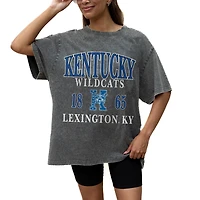 Women's Gameday Couture Grey Kentucky Wildcats Oversized Snow Wash T-Shirt