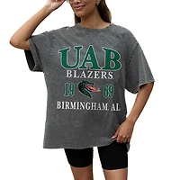 Women's Gameday Couture Grey UAB Blazers Oversized Snow Wash T-Shirt