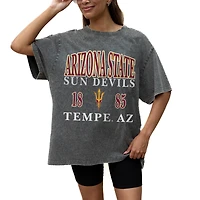 Women's Gameday Couture Grey Arizona State Sun Devils Oversized Snow Wash T-Shirt