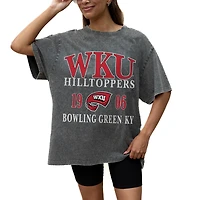 Women's Gameday Couture Grey Western Kentucky Hilltoppers Oversized Snow Wash T-Shirt