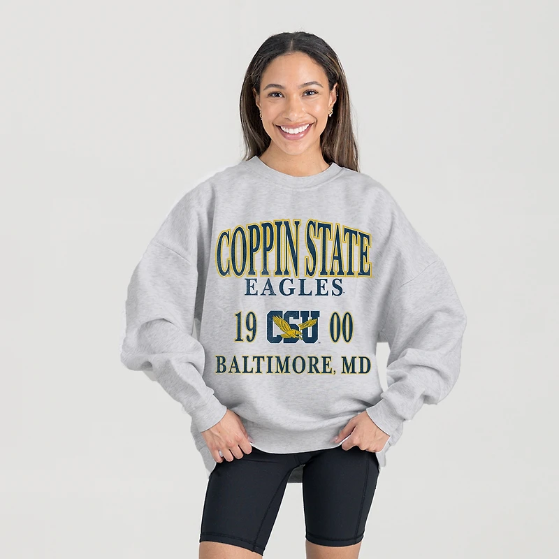 Women's Gameday Couture Ash Coppin State Eagles Premium Fleece Pullover Sweatshirt