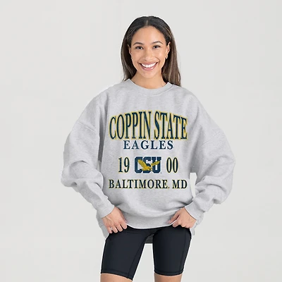 Women's Gameday Couture Ash Coppin State Eagles Premium Fleece Pullover Sweatshirt