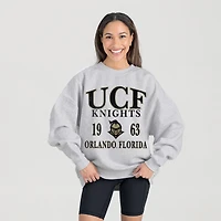 Women's Gameday Couture Ash UCF Knights Premium Fleece Pullover Sweatshirt