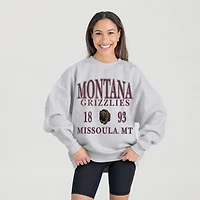 Women's Gameday Couture Ash Montana Grizzlies Premium Fleece Pullover Sweatshirt