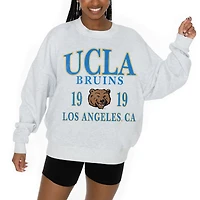 Women's Gameday Couture Ash UCLA Bruins Premium Fleece Pullover Sweatshirt