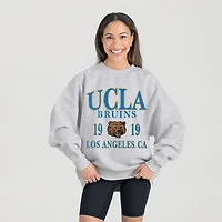 Women's Gameday Couture Ash UCLA Bruins Premium Fleece Pullover Sweatshirt