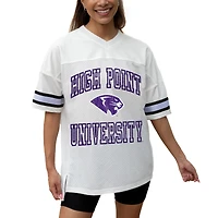 Women's Gameday Couture White High Point Panthers Iconic Oversized Fashion Jersey
