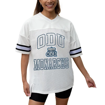 Women's Gameday Couture White Old Dominion Monarchs Iconic Oversized Fashion Jersey