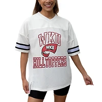Women's Gameday Couture White Western Kentucky Hilltoppers Iconic Oversized Fashion Jersey