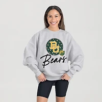 Women's Gameday Couture Ash Baylor Bears Premium Fleece Pullover Sweatshirt