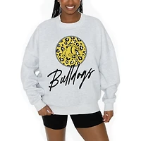 Women's Gameday Couture Ash Bowie State Bulldogs Premium Fleece Pullover Sweatshirt