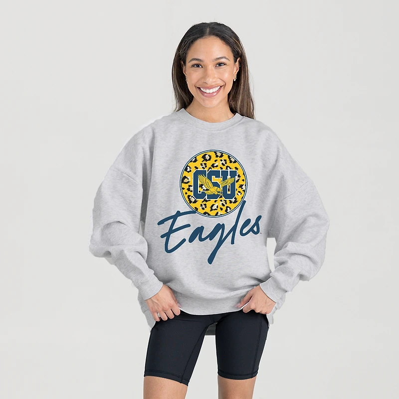 Women's Gameday Couture Ash Coppin State Eagles Premium Fleece Pullover Sweatshirt
