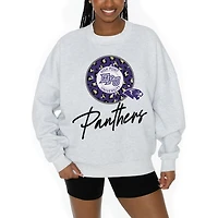 Women's Gameday Couture Ash High Point Panthers Premium Fleece Pullover Sweatshirt