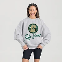 Women's Gameday Couture Ash Charlotte 49ers Premium Fleece Pullover Sweatshirt