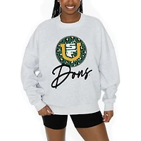 Women's Gameday Couture Ash San Francisco Dons Premium Fleece Pullover Sweatshirt