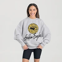 Women's Gameday Couture Ash Southern Miss Golden Eagles Premium Fleece Pullover Sweatshirt