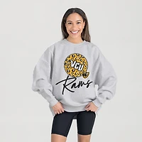 Women's Gameday Couture Ash VCU Rams Premium Fleece Pullover Sweatshirt