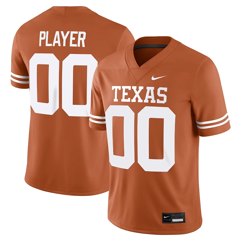 Men's Nike Texas Orange Longhorns NIL Pick-A-Player Game Jersey