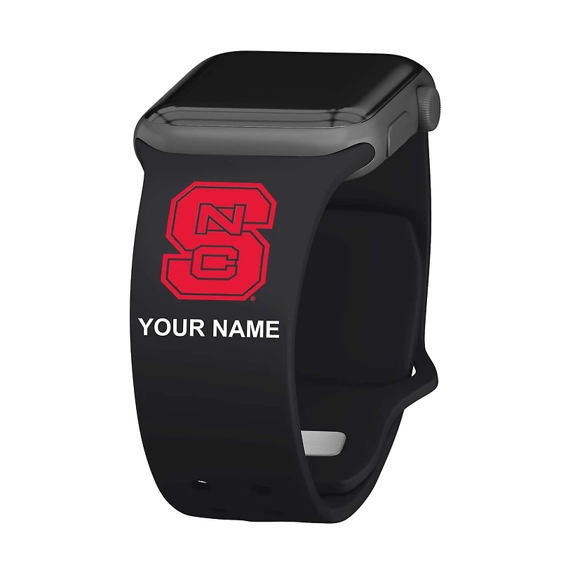 NC State Wolfpack Personalized Silicone Apple Watch Band