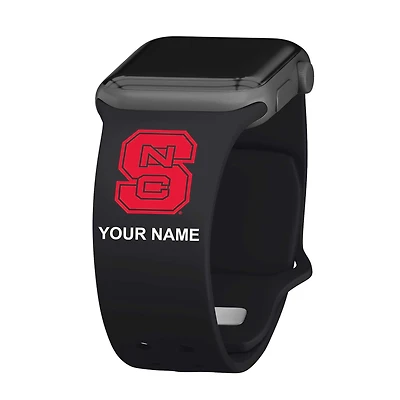 NC State Wolfpack Personalized Silicone Apple Watch Band