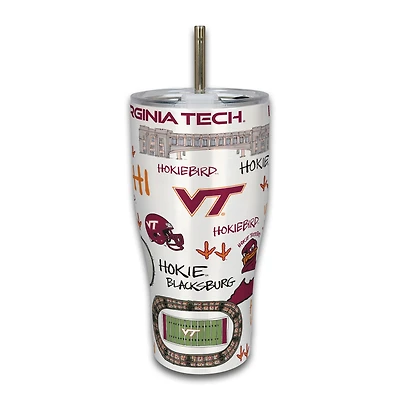 Virginia Tech Hokies 30oz. Icon Metal Tumbler