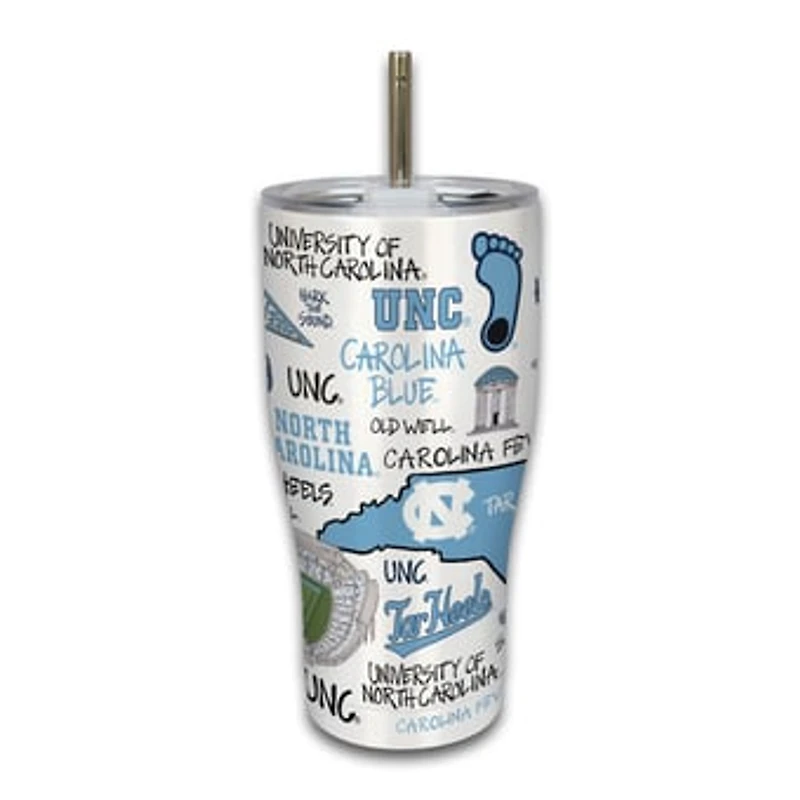 North Carolina Tar Heels 30oz. Icon Metal Tumbler