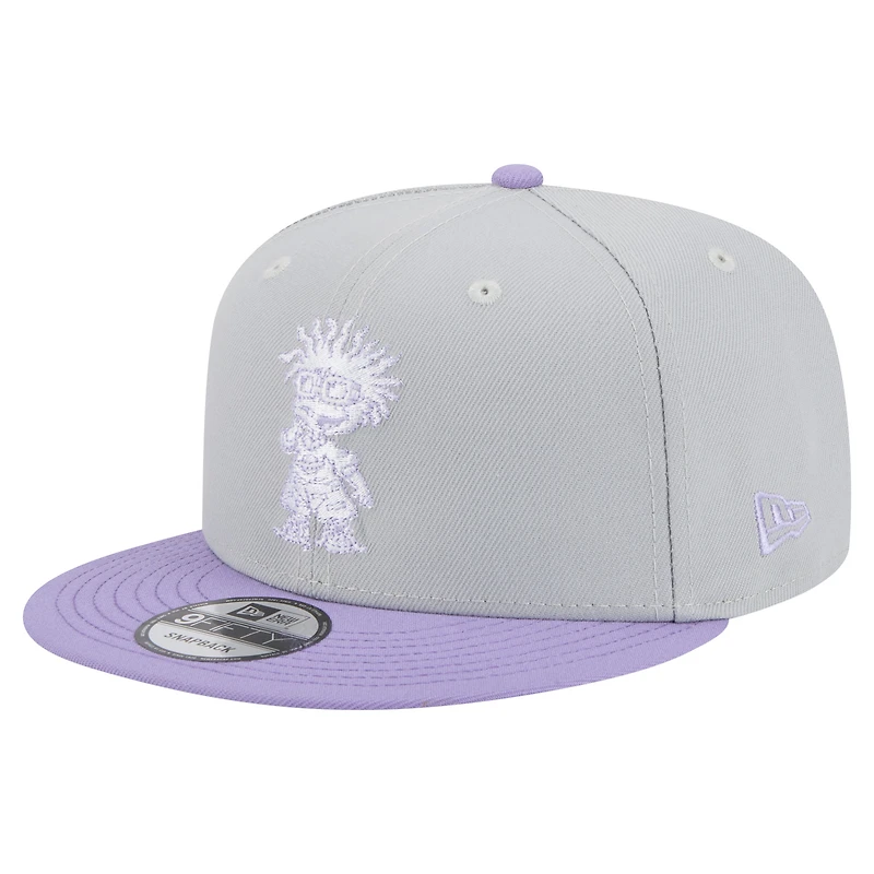 Men's New Era Gray/Light Purple Rugrats Two-Tone 9FIFTY Snapback Hat