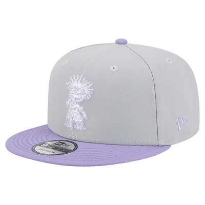 Men's New Era  Gray/Light Purple Rugrats Two-Tone 9FIFTY Snapback Hat