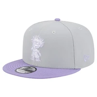Men's New Era  Gray/Light Purple Rugrats Two-Tone 9FIFTY Snapback Hat