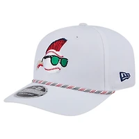 Men's New Era  White Major League Rope 9SEVENTY Stretch-Snap Adjustable Hat