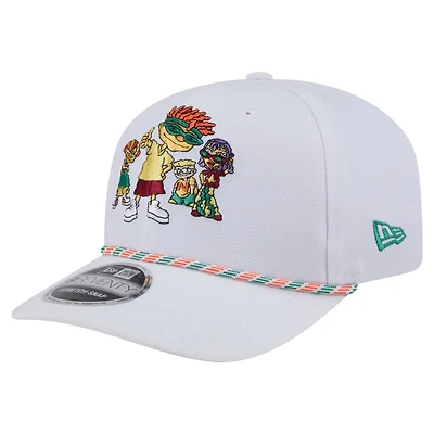 Men's New Era  White Rocket Power Rope 9SEVENTY Stretch-Snap Adjustable Hat