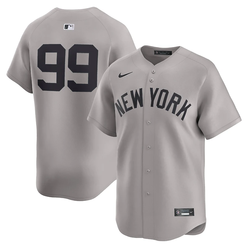 Men's Nike Aaron Judge Gray New York Yankees Road Limited Player Jersey