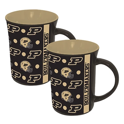 The Memory Company Purdue Boilermakers Two-Pack 15oz. Line Up Ceramic Mugs