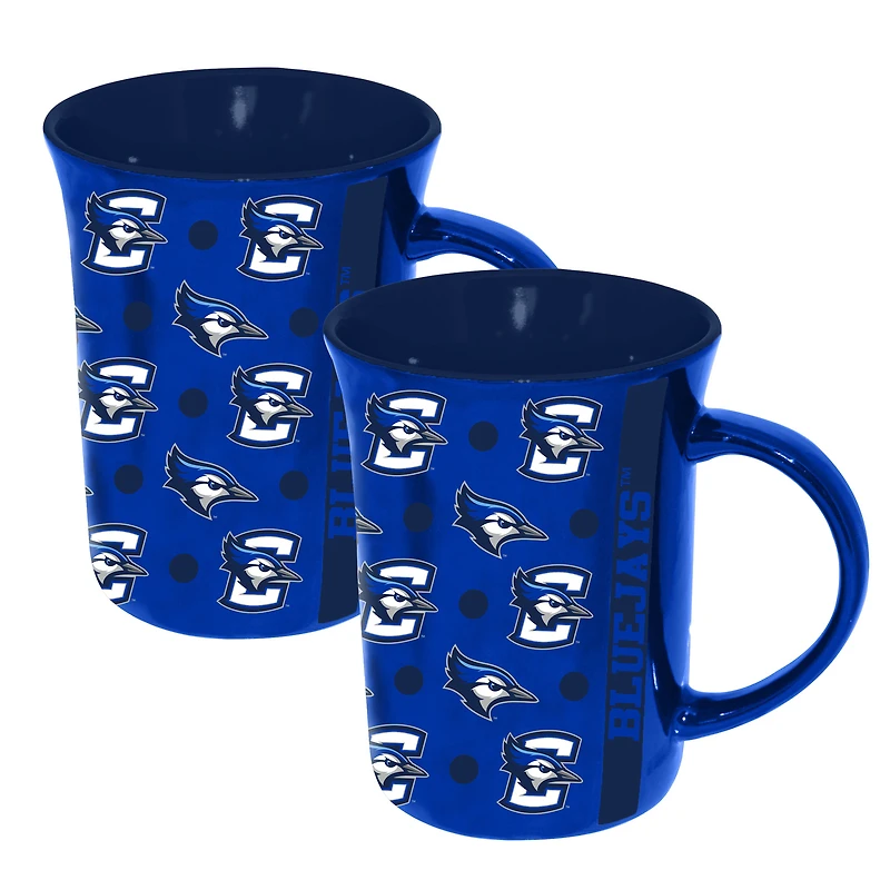 The Memory Company Creighton Bluejays 2-Pack 15oz. Line Up Ceramic Mugs