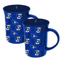 The Memory Company Creighton Bluejays 2-Pack 15oz. Line Up Ceramic Mugs
