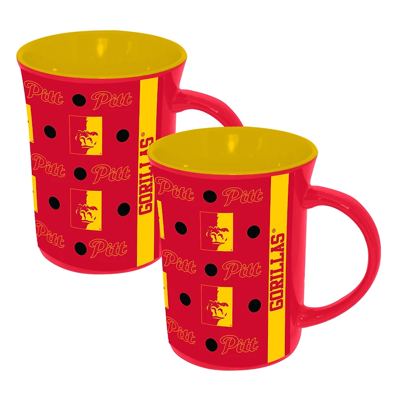 The Memory Company Pittsburg State Gorillas Two-Pack 15oz. Line Up Ceramic Mugs