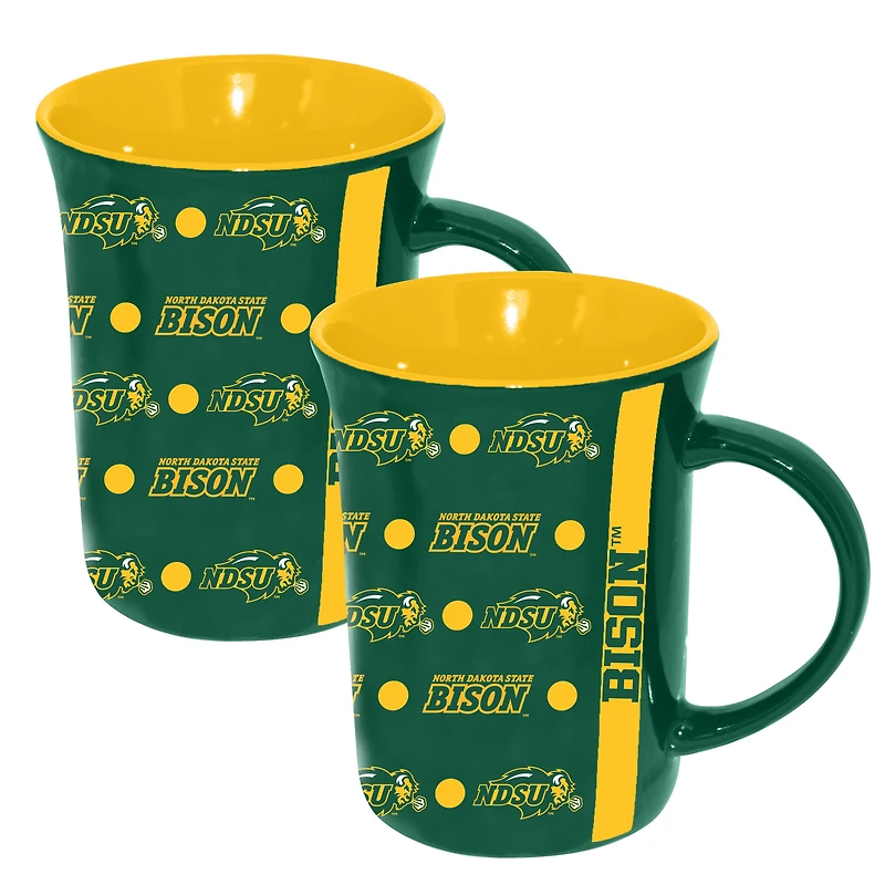 The Memory Company NDSU Bison 2-Pack 15oz. Line Up Ceramic Mugs